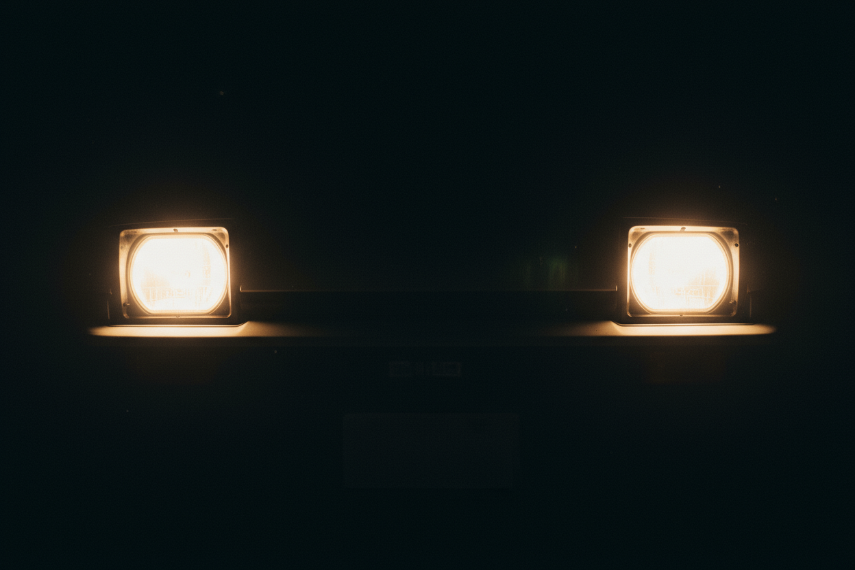 can you just do the headlights of an ae86 with a completely black background?
